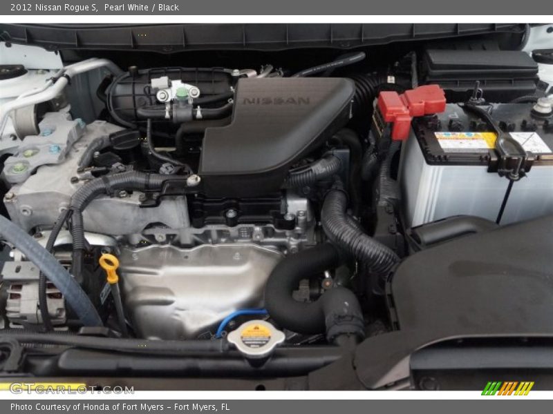 Pearl White / Black 2012 Nissan Rogue S