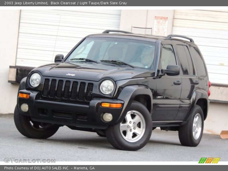 Black Clearcoat / Light Taupe/Dark Slate Gray 2003 Jeep Liberty Limited