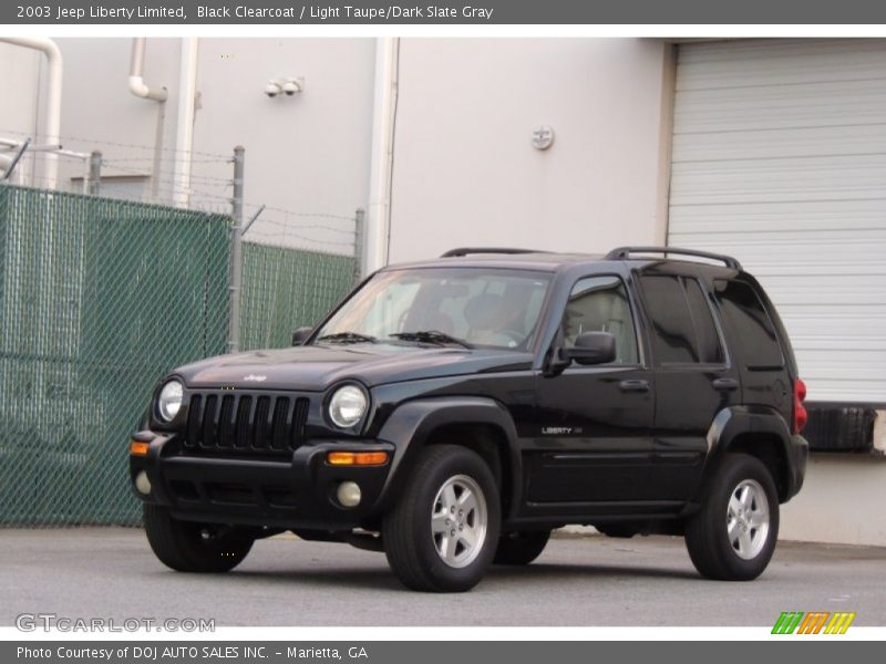 Black Clearcoat / Light Taupe/Dark Slate Gray 2003 Jeep Liberty Limited