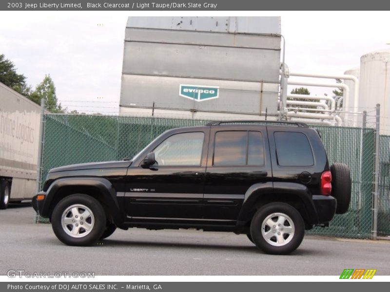 Black Clearcoat / Light Taupe/Dark Slate Gray 2003 Jeep Liberty Limited