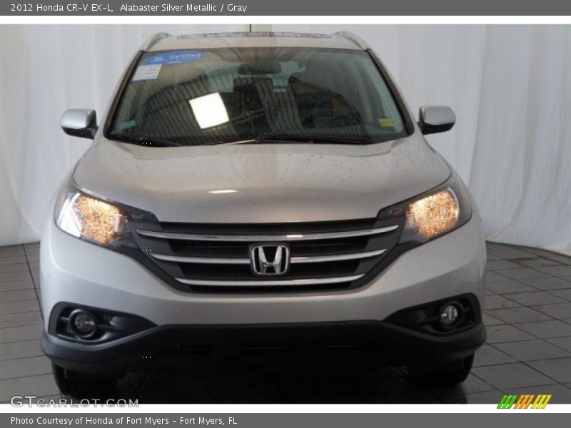 Alabaster Silver Metallic / Gray 2012 Honda CR-V EX-L