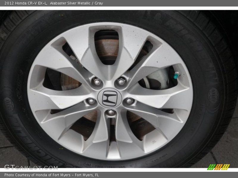 Alabaster Silver Metallic / Gray 2012 Honda CR-V EX-L