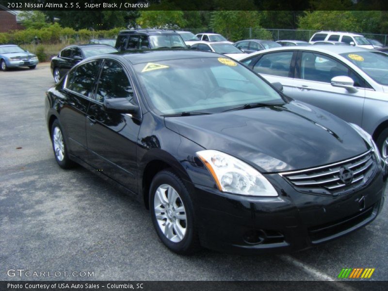 Super Black / Charcoal 2012 Nissan Altima 2.5 S