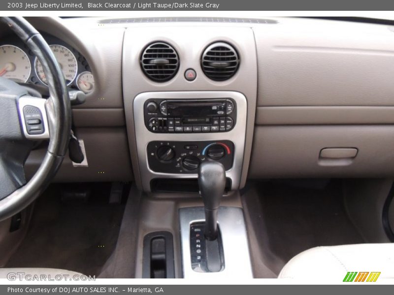 Black Clearcoat / Light Taupe/Dark Slate Gray 2003 Jeep Liberty Limited