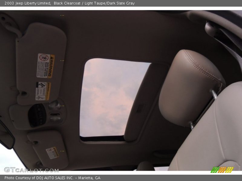 Black Clearcoat / Light Taupe/Dark Slate Gray 2003 Jeep Liberty Limited