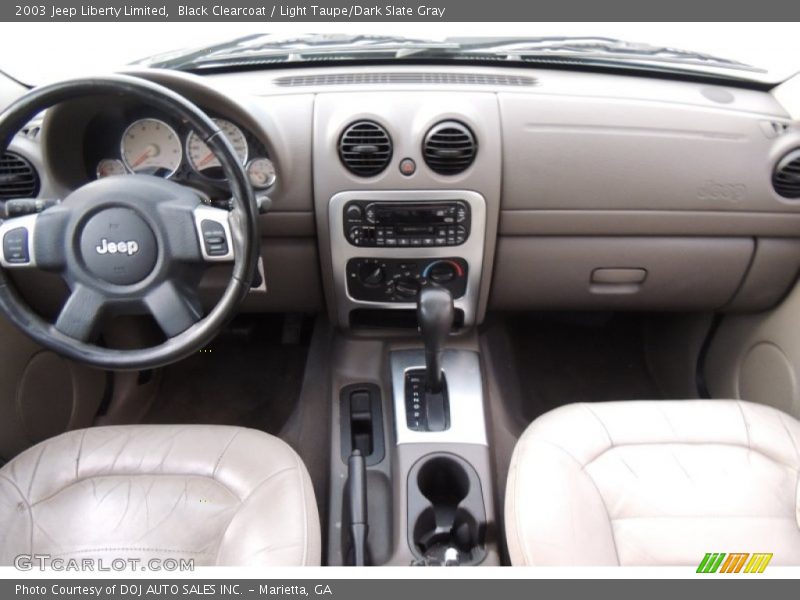 Black Clearcoat / Light Taupe/Dark Slate Gray 2003 Jeep Liberty Limited