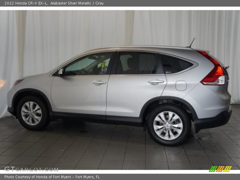 Alabaster Silver Metallic / Gray 2012 Honda CR-V EX-L