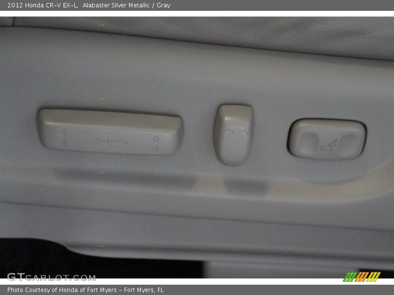 Alabaster Silver Metallic / Gray 2012 Honda CR-V EX-L
