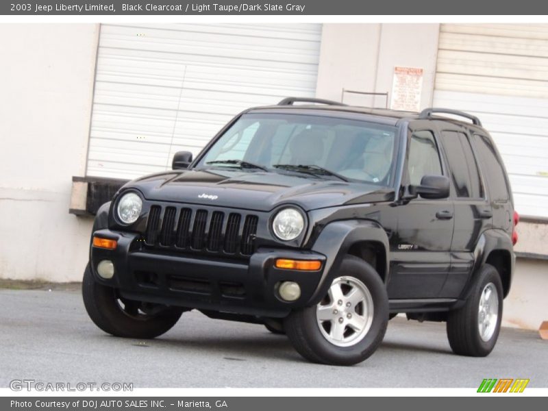 Black Clearcoat / Light Taupe/Dark Slate Gray 2003 Jeep Liberty Limited
