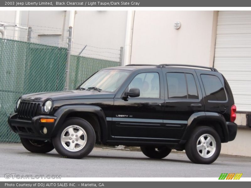 Black Clearcoat / Light Taupe/Dark Slate Gray 2003 Jeep Liberty Limited