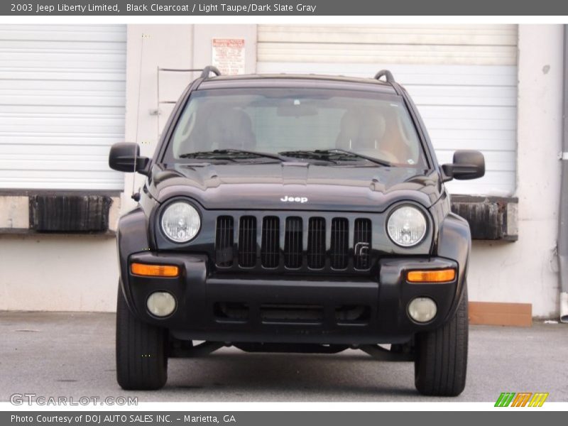 Black Clearcoat / Light Taupe/Dark Slate Gray 2003 Jeep Liberty Limited