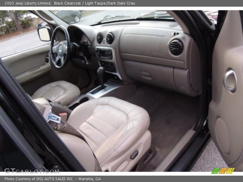 Black Clearcoat / Light Taupe/Dark Slate Gray 2003 Jeep Liberty Limited
