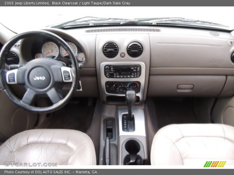Black Clearcoat / Light Taupe/Dark Slate Gray 2003 Jeep Liberty Limited