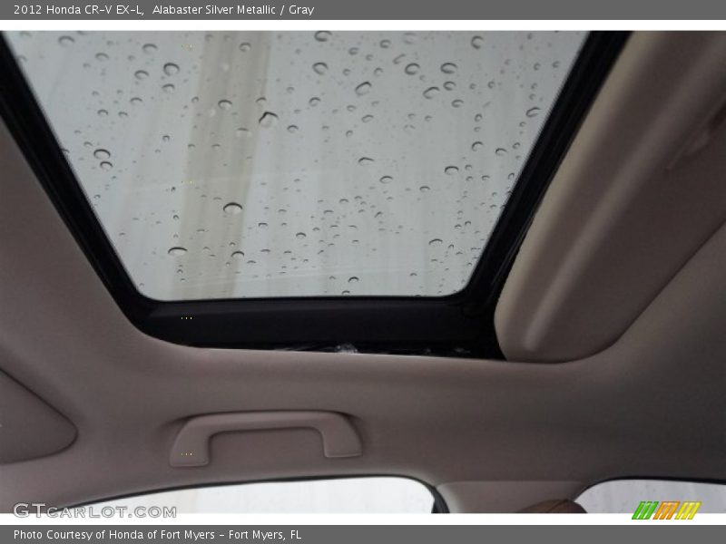 Alabaster Silver Metallic / Gray 2012 Honda CR-V EX-L