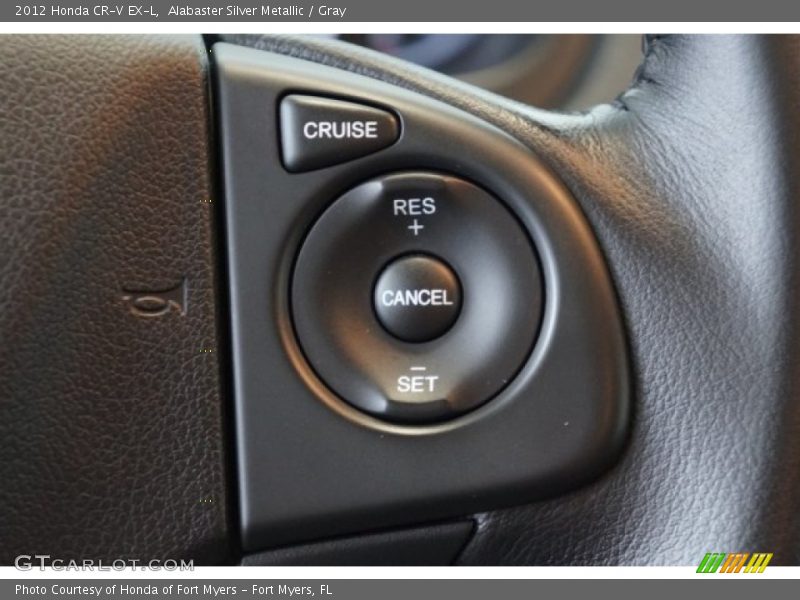 Alabaster Silver Metallic / Gray 2012 Honda CR-V EX-L