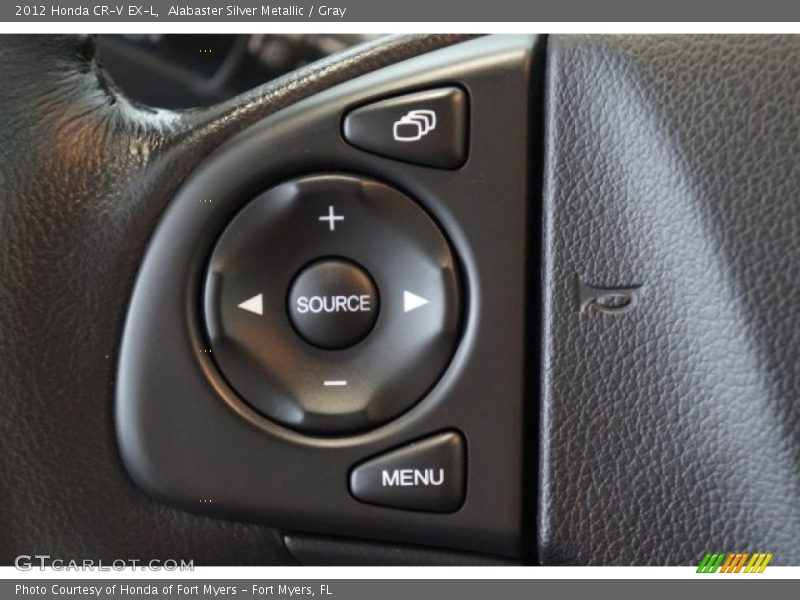 Alabaster Silver Metallic / Gray 2012 Honda CR-V EX-L