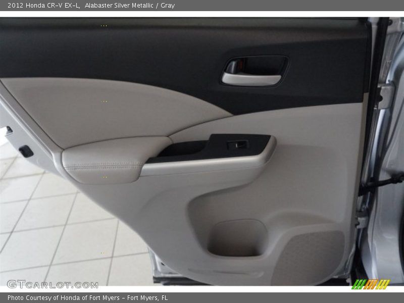 Alabaster Silver Metallic / Gray 2012 Honda CR-V EX-L