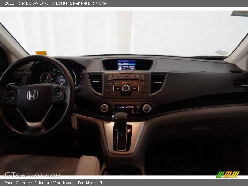 Alabaster Silver Metallic / Gray 2012 Honda CR-V EX-L