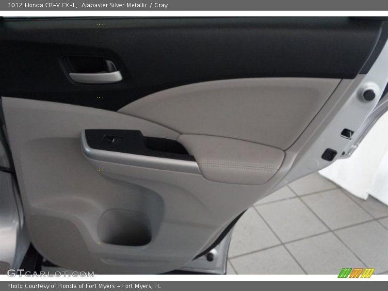 Alabaster Silver Metallic / Gray 2012 Honda CR-V EX-L