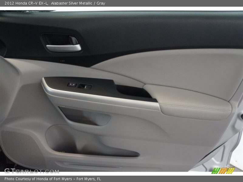 Alabaster Silver Metallic / Gray 2012 Honda CR-V EX-L