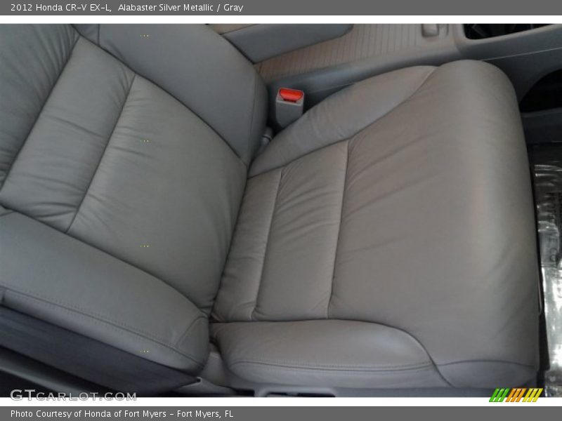 Alabaster Silver Metallic / Gray 2012 Honda CR-V EX-L
