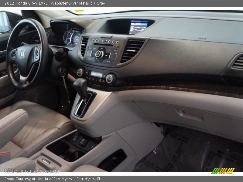 Alabaster Silver Metallic / Gray 2012 Honda CR-V EX-L