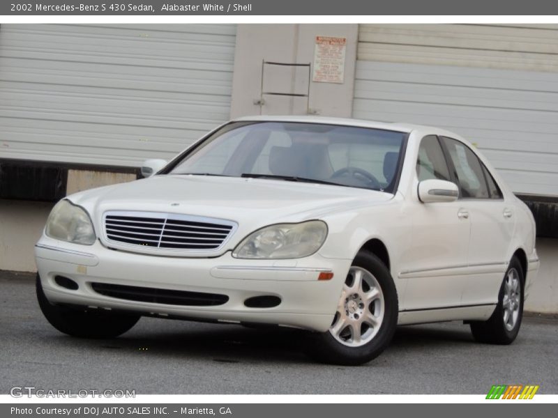 Alabaster White / Shell 2002 Mercedes-Benz S 430 Sedan