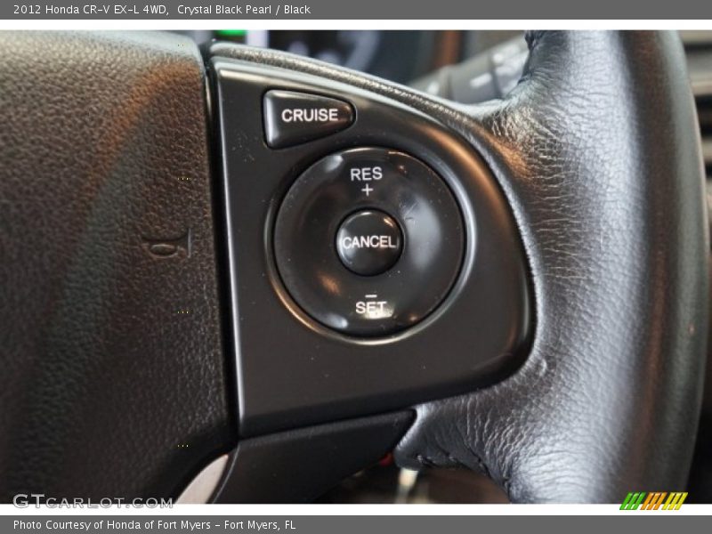 Crystal Black Pearl / Black 2012 Honda CR-V EX-L 4WD
