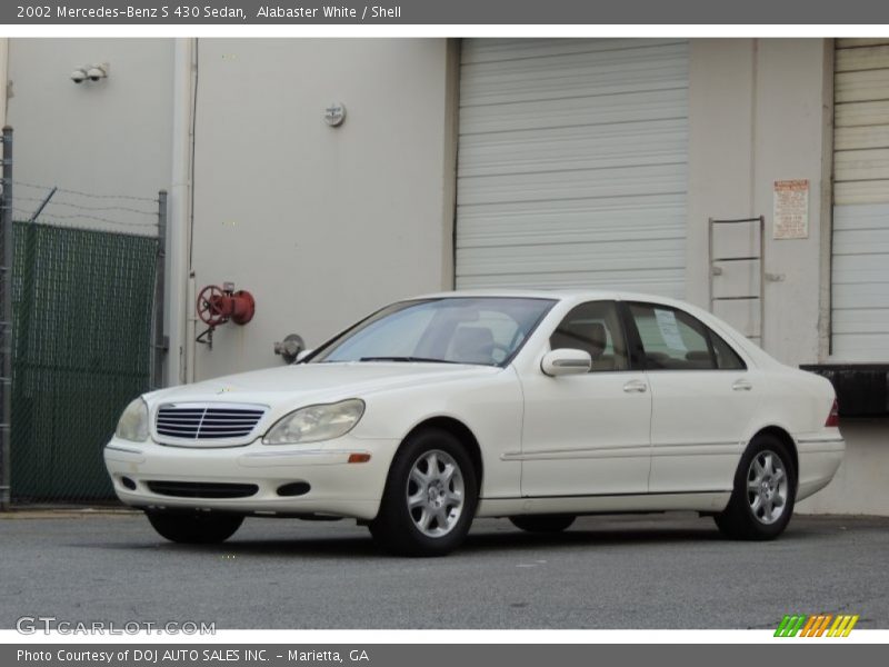 Alabaster White / Shell 2002 Mercedes-Benz S 430 Sedan