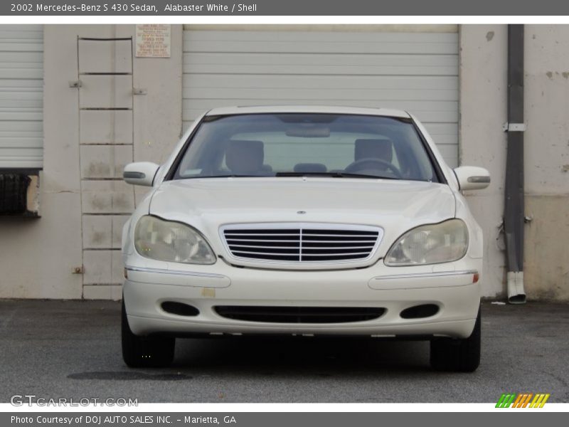 Alabaster White / Shell 2002 Mercedes-Benz S 430 Sedan