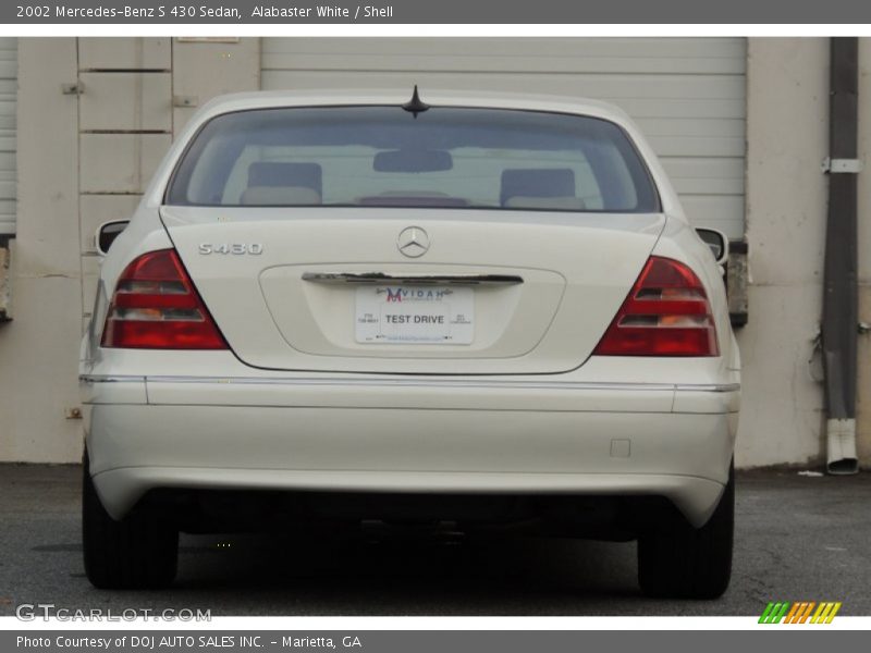 Alabaster White / Shell 2002 Mercedes-Benz S 430 Sedan