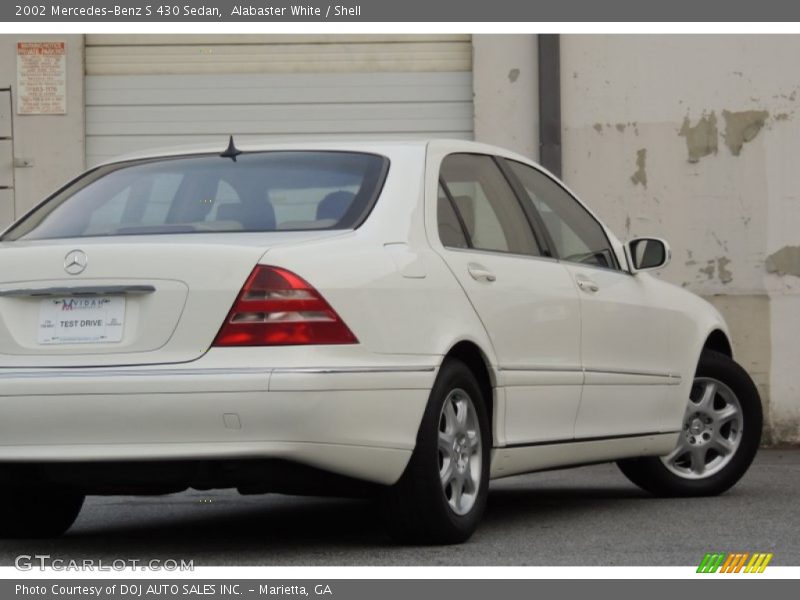 Alabaster White / Shell 2002 Mercedes-Benz S 430 Sedan