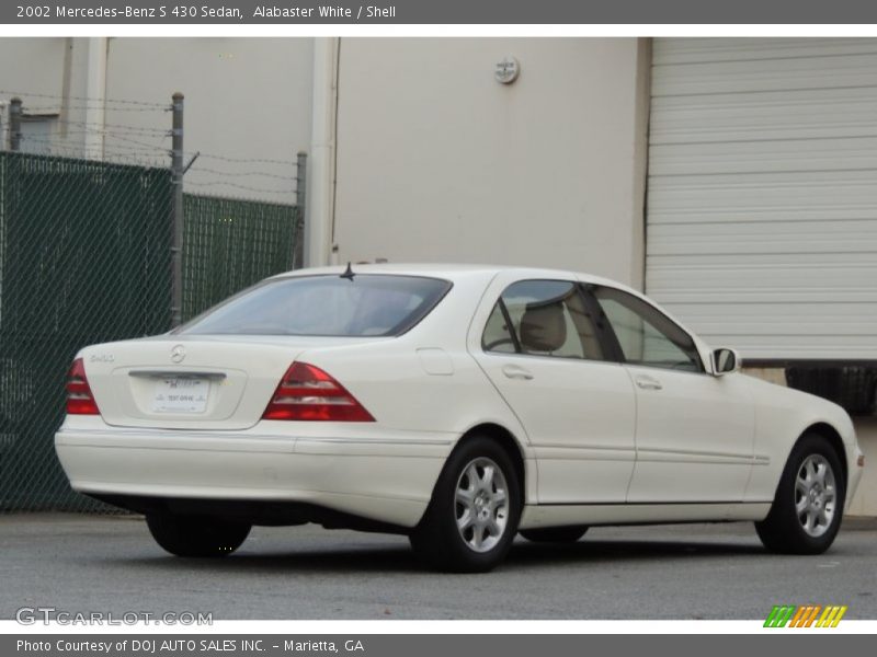 Alabaster White / Shell 2002 Mercedes-Benz S 430 Sedan