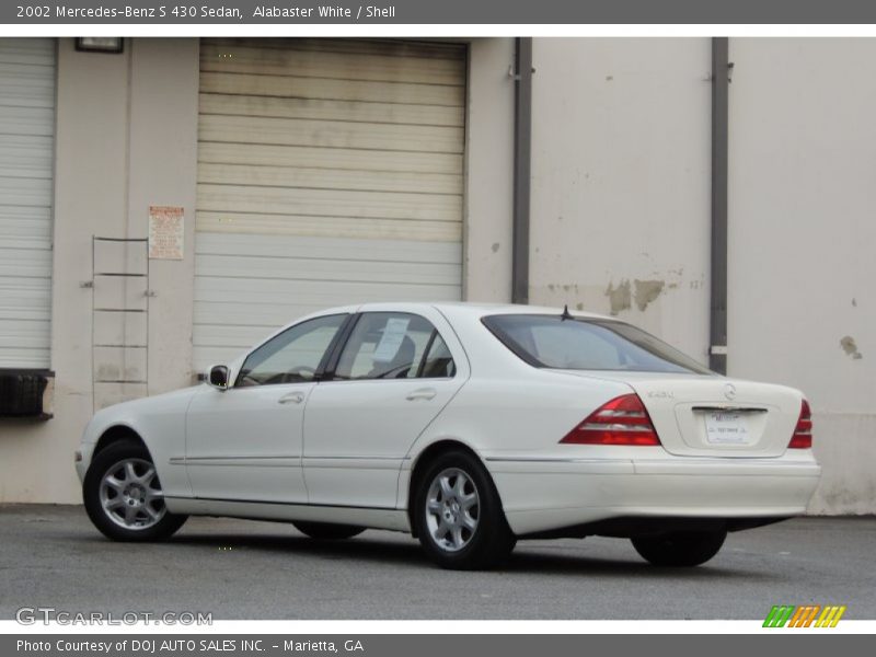 Alabaster White / Shell 2002 Mercedes-Benz S 430 Sedan