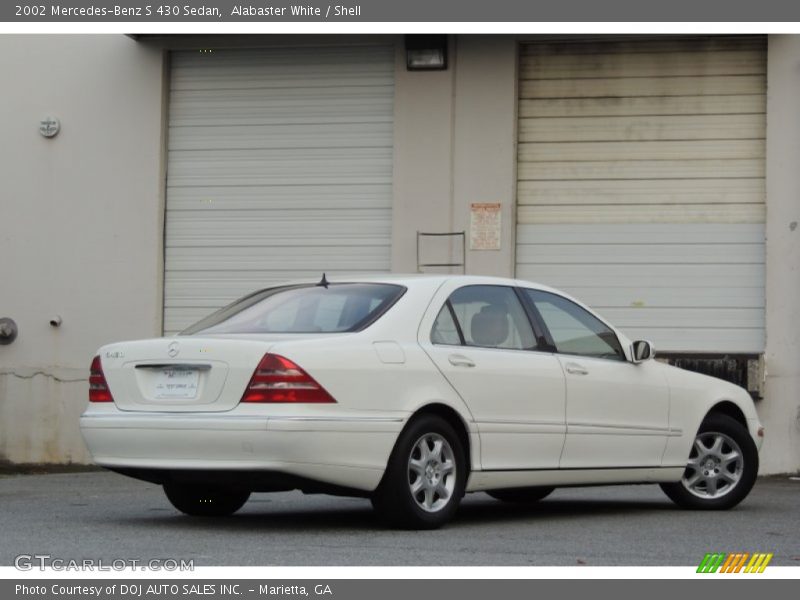 Alabaster White / Shell 2002 Mercedes-Benz S 430 Sedan
