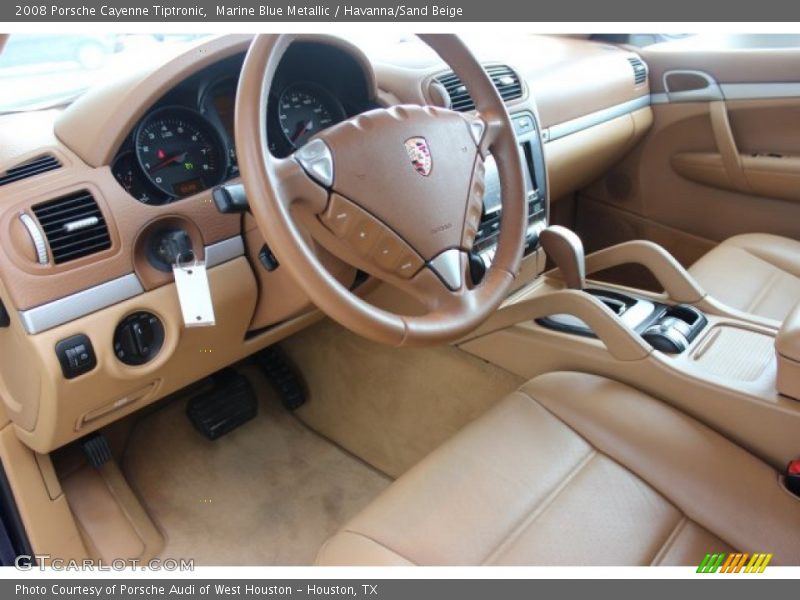 Marine Blue Metallic / Havanna/Sand Beige 2008 Porsche Cayenne Tiptronic