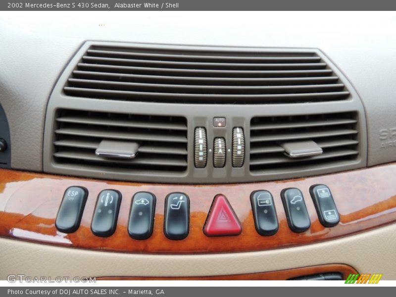 Alabaster White / Shell 2002 Mercedes-Benz S 430 Sedan