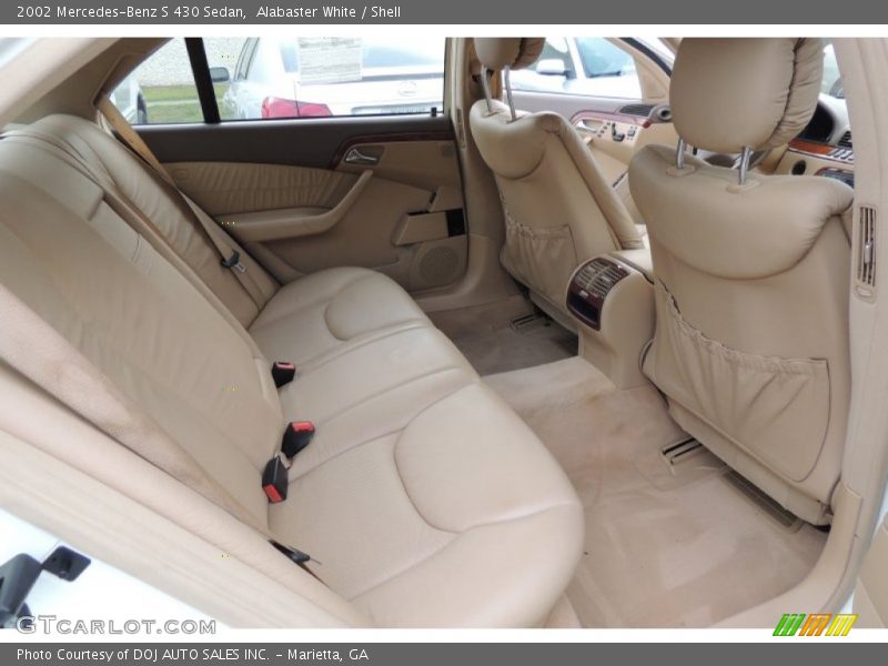 Alabaster White / Shell 2002 Mercedes-Benz S 430 Sedan