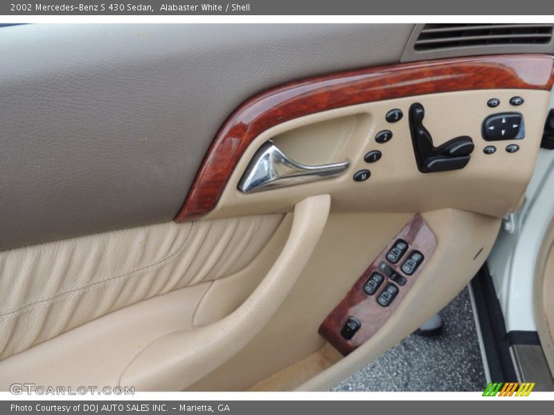 Alabaster White / Shell 2002 Mercedes-Benz S 430 Sedan