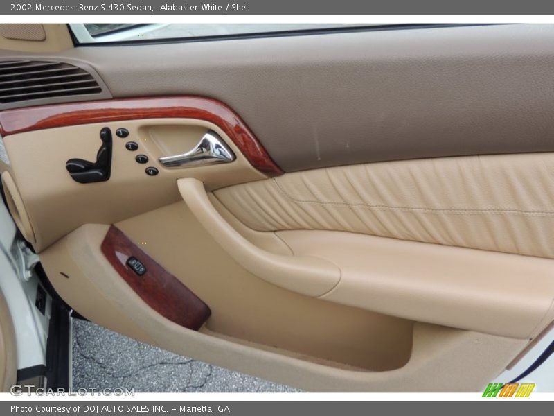 Alabaster White / Shell 2002 Mercedes-Benz S 430 Sedan