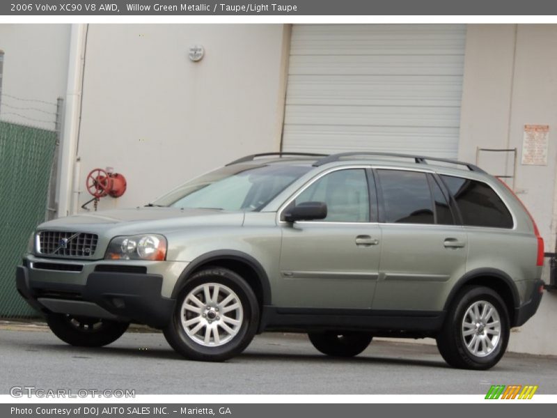 Willow Green Metallic / Taupe/Light Taupe 2006 Volvo XC90 V8 AWD