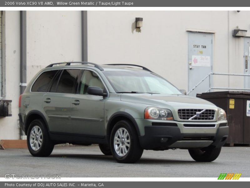 Willow Green Metallic / Taupe/Light Taupe 2006 Volvo XC90 V8 AWD
