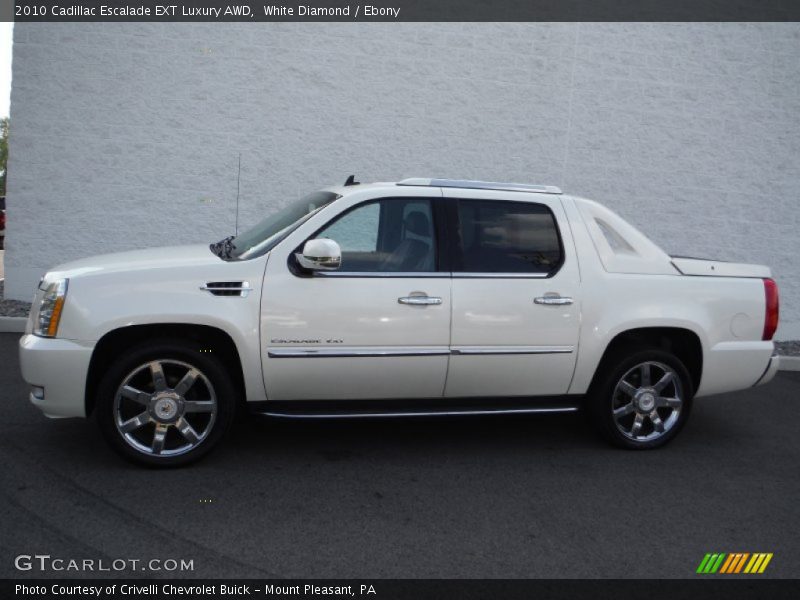 White Diamond / Ebony 2010 Cadillac Escalade EXT Luxury AWD