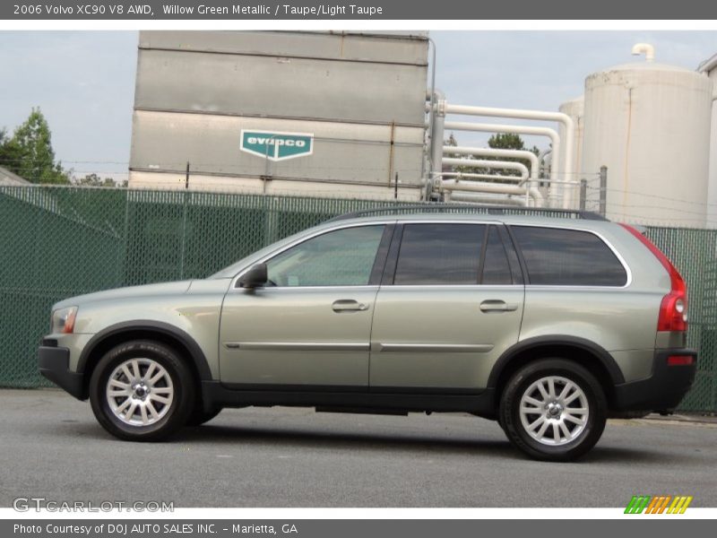 Willow Green Metallic / Taupe/Light Taupe 2006 Volvo XC90 V8 AWD