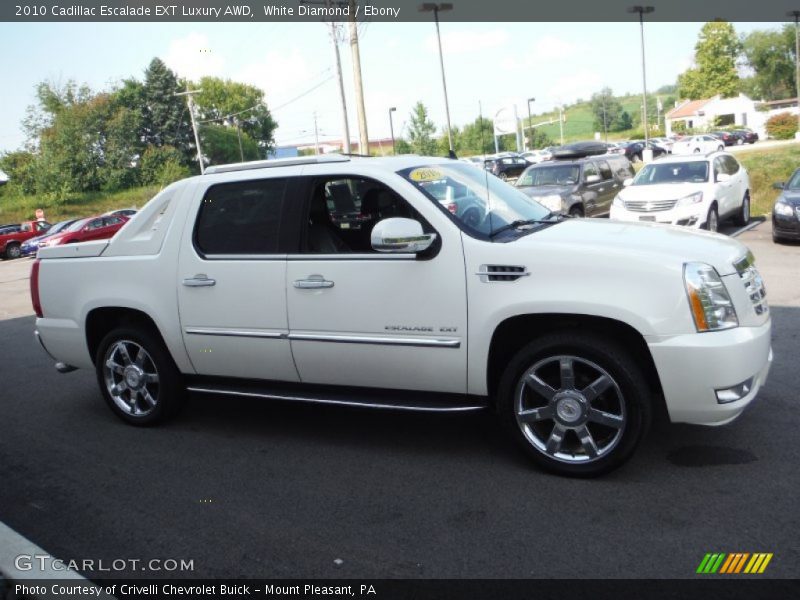White Diamond / Ebony 2010 Cadillac Escalade EXT Luxury AWD