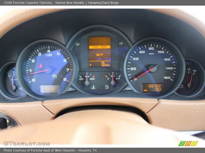 Marine Blue Metallic / Havanna/Sand Beige 2008 Porsche Cayenne Tiptronic