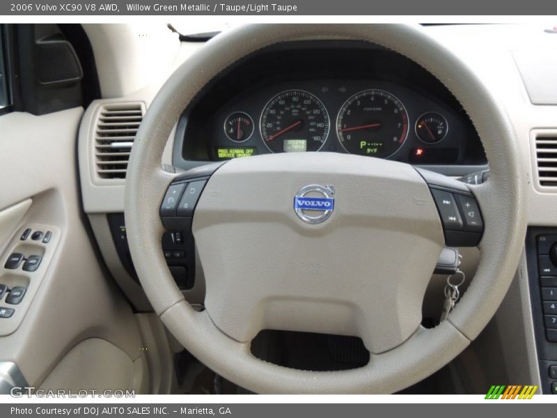 Willow Green Metallic / Taupe/Light Taupe 2006 Volvo XC90 V8 AWD