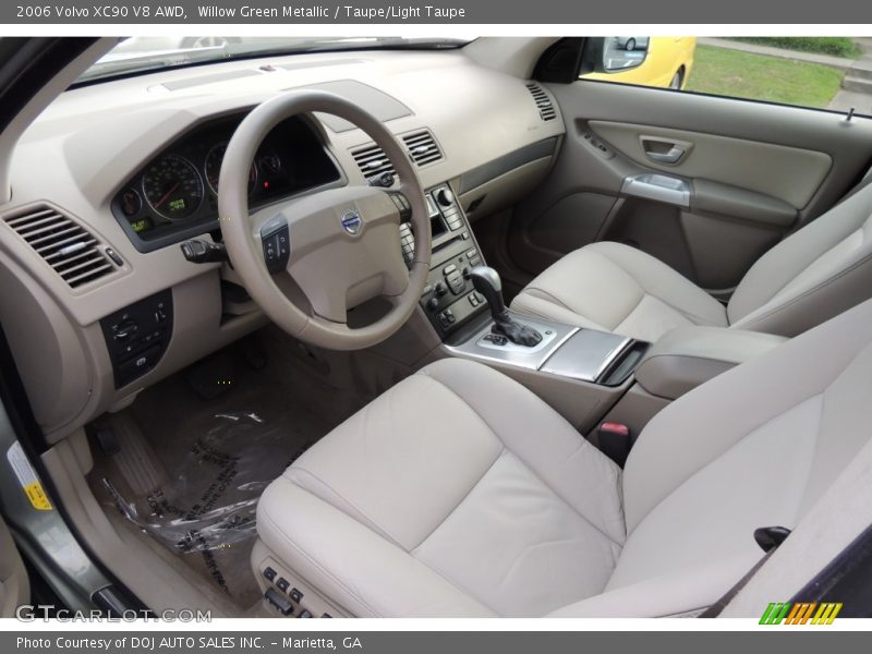 Willow Green Metallic / Taupe/Light Taupe 2006 Volvo XC90 V8 AWD