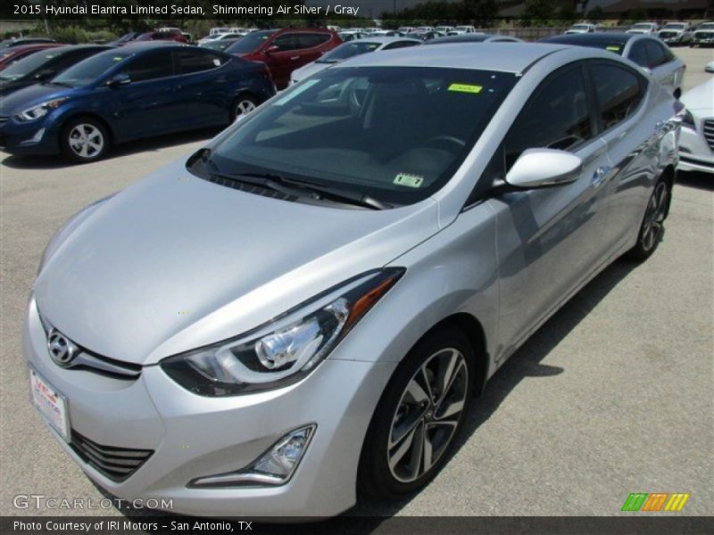Shimmering Air Silver / Gray 2015 Hyundai Elantra Limited Sedan