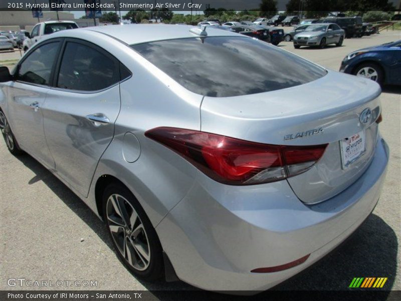 Shimmering Air Silver / Gray 2015 Hyundai Elantra Limited Sedan